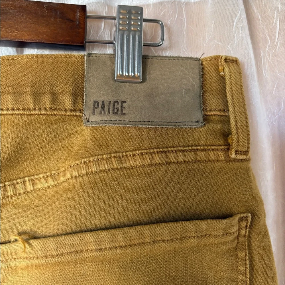 Paige Lennox Slim Transcend Women’s Jeans-Size: 31-Color: Gold-Preowned - Picture 3 of 12